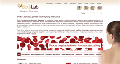 Desktop Screenshot of body-lab.com.pl